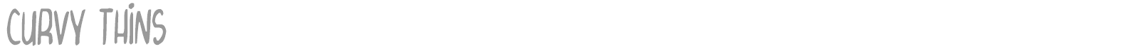 Curvy Thins font preview